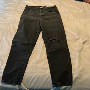 black high waisted jeans